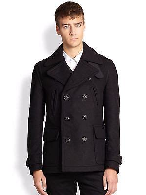 mens brantford burberry brit pea coat mens|Burberry overcoat.